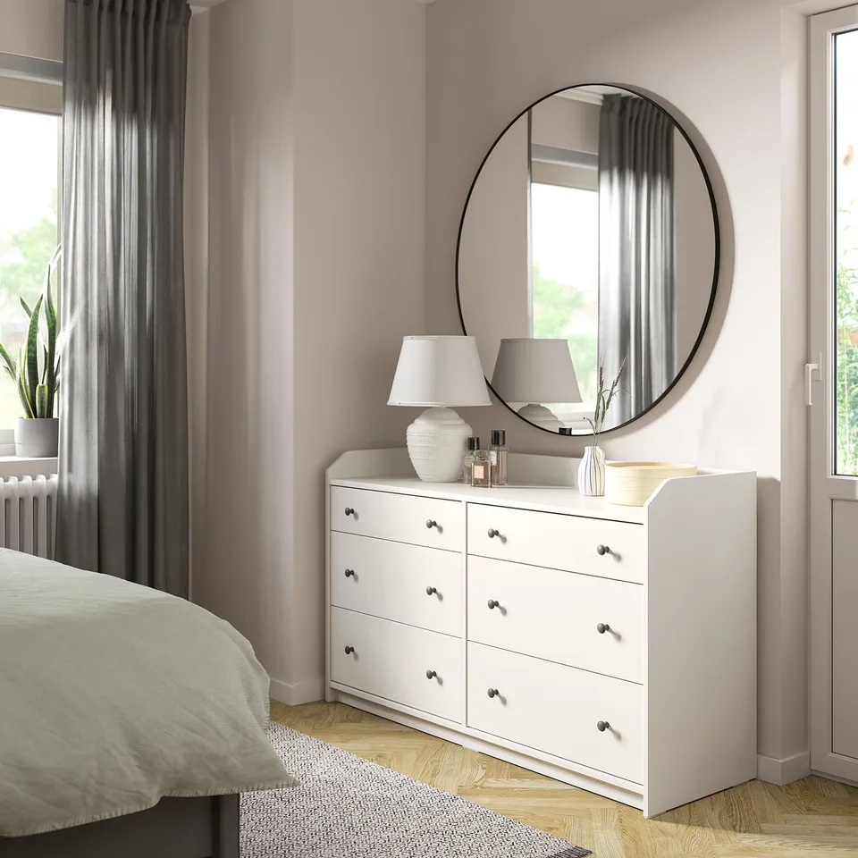 part: HAUGA chest of 6 drawers