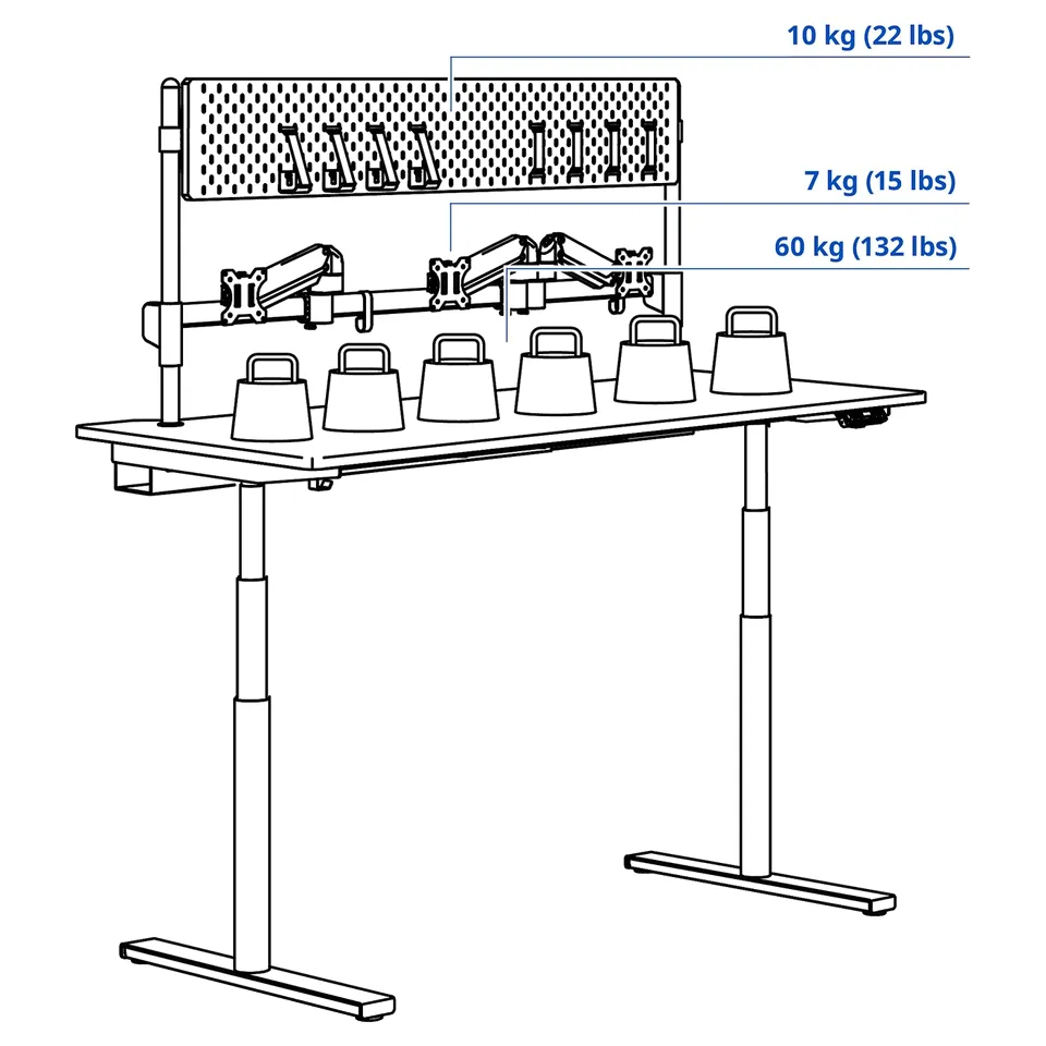 part: MÅLOMRÅDE gaming desk sit/stand