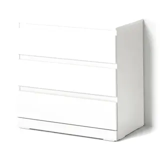LILLBERGET chest of 3 drawers, white, 70x43x68 cm