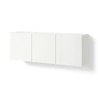 BESTÅ wall-mounted cabinet combination, white/Lappviken white, 180x42x64 cm