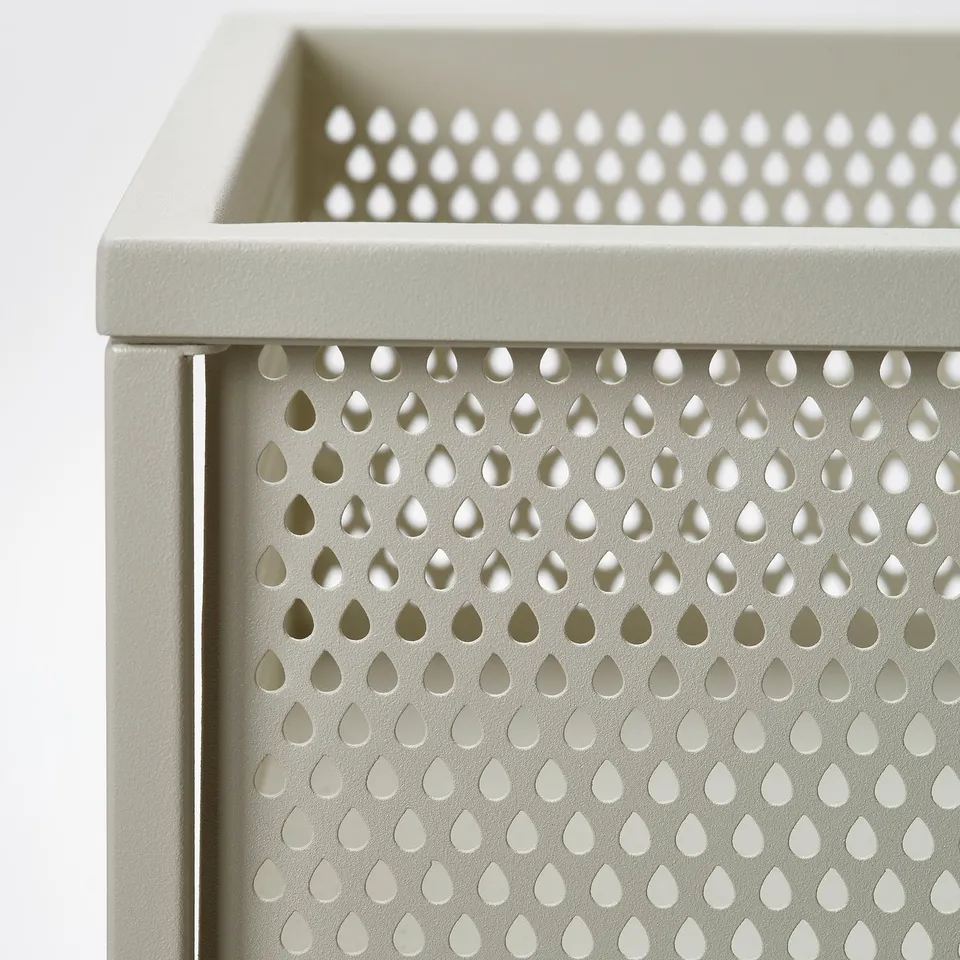 BLÅKRÅKA Plant stand, in/outdoor/light grey-beige, 59 cm