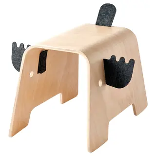 GREJSIMOJS children's stool, moose shaped, Depth 44 x Width 29 cm