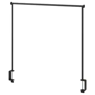 HELGEÖ decorating rod for table, black adjustable/outdoor indoor, 115/235x116 cm