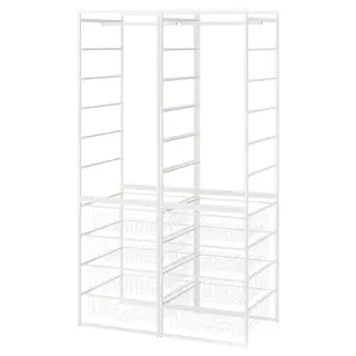 JONAXEL wardrobe combination, white, 99x51x173 cm