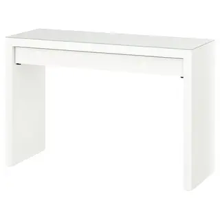 MALM dressing table, white, 120x41 cm
