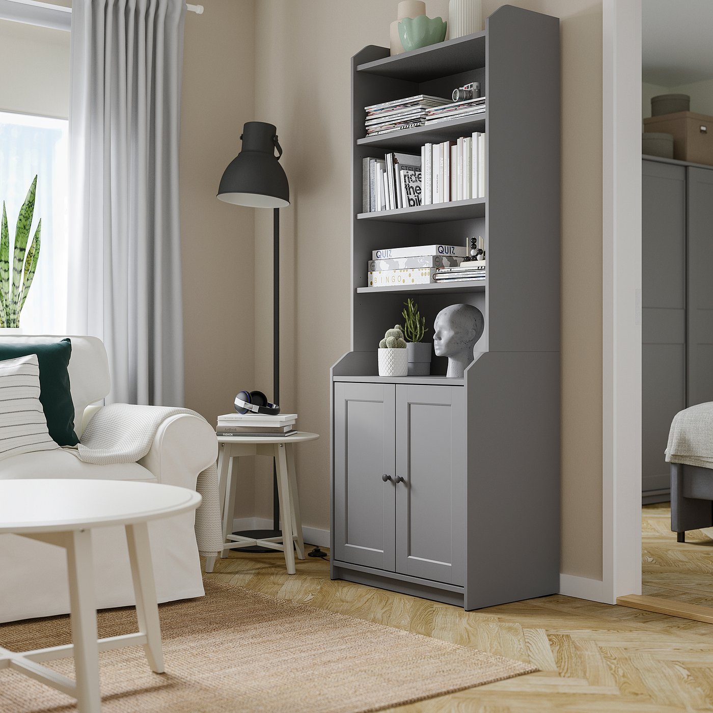 part: HAUGA high cabinet with 2 doors