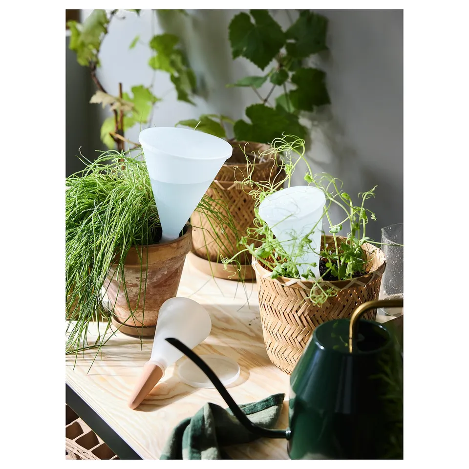 SVÄMSKOG Self-watering insert, terracotta/transparent, 70 cl