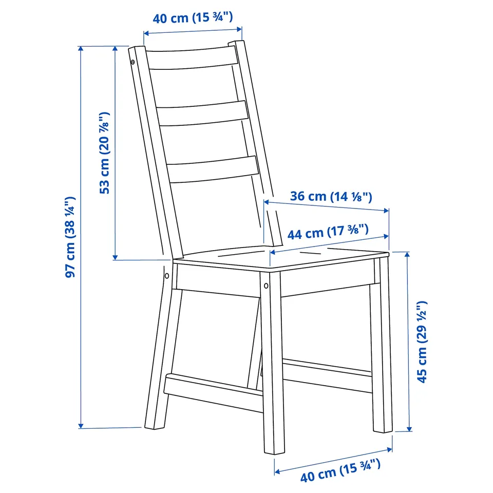 part: NORDVIKEN / NORDVIKEN table and 6 chairs