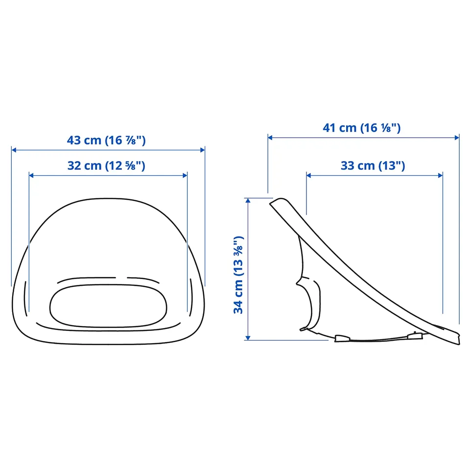 part: LOBERGET seat shell for junior chair
