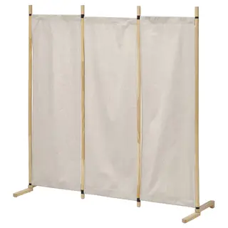 GLAMBERGET room divider, pine/Katorp beige, 150x150 cm