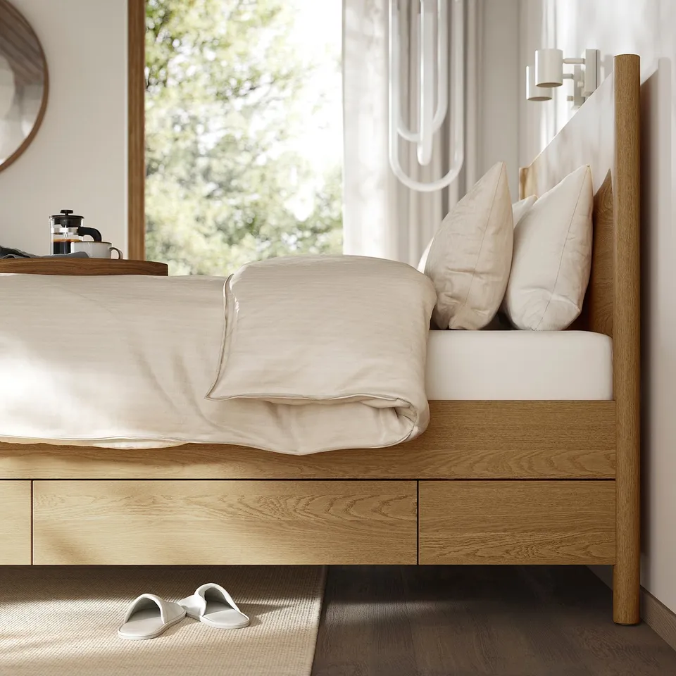 part: TONSTAD bed frame with storage
