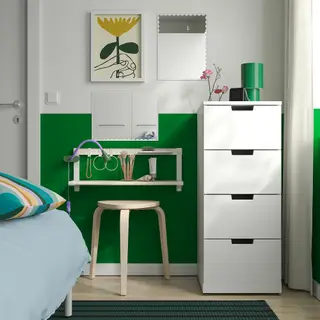 RUNDOXEL set: mirror x2, white, 30x40 cm