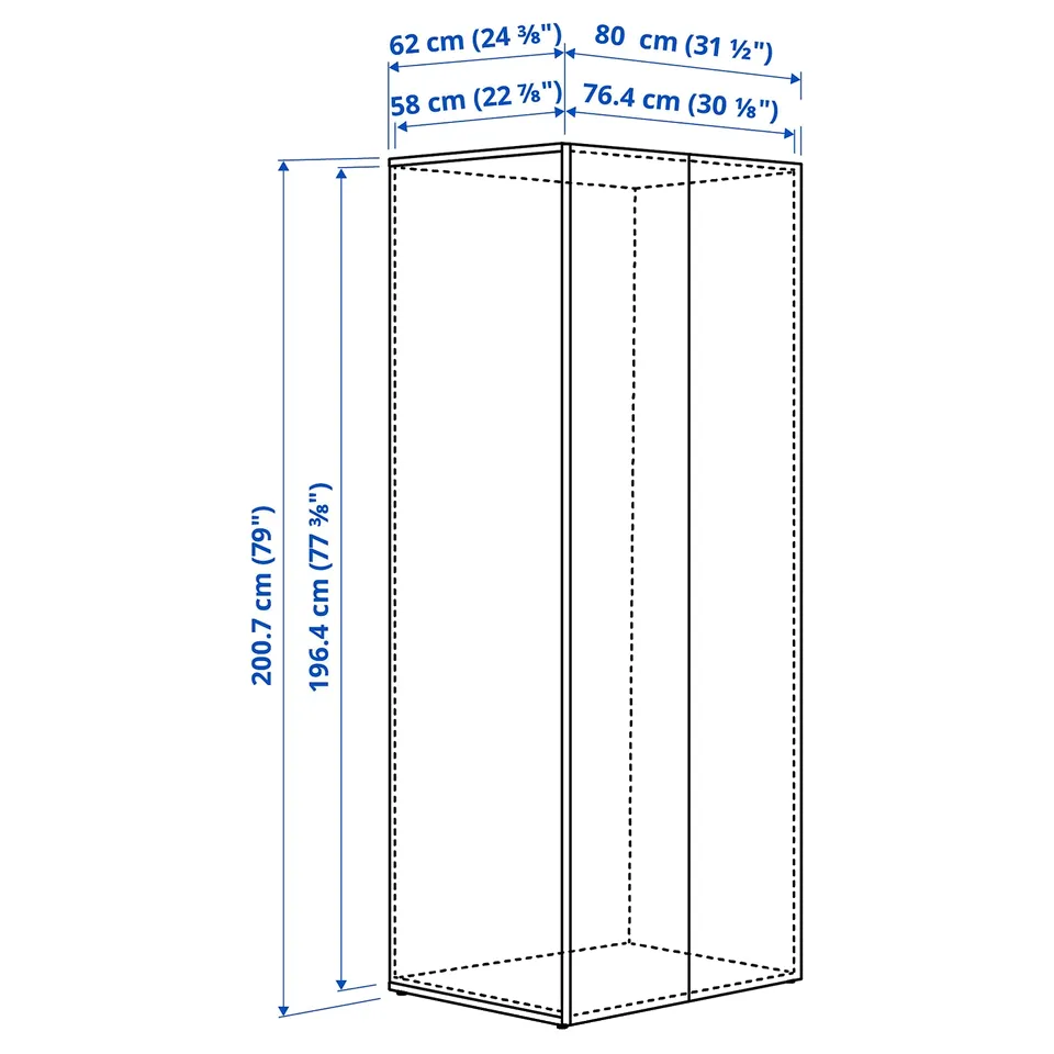part: LASTARE frame with doors