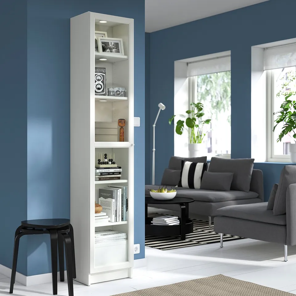 part: BILLY / OXBERG bookcase with glass door