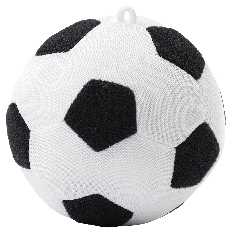 White and black mini football ball keychain.