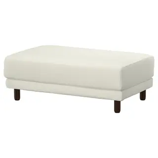 UPPÅKRA footstool, Axvall off-white, Width 126 x Depth 77 x Height 46 cm