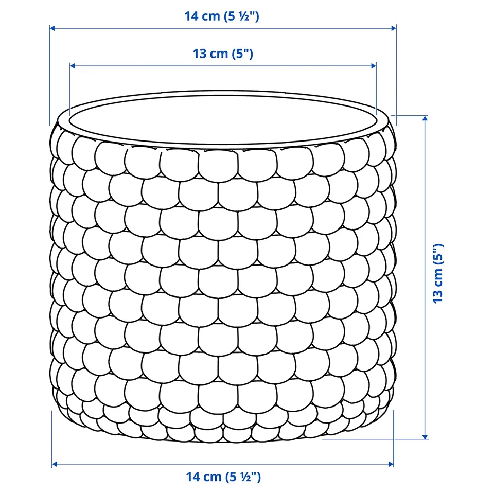 Illustration with measurements for the product: GLACIÄRBJÖRN.