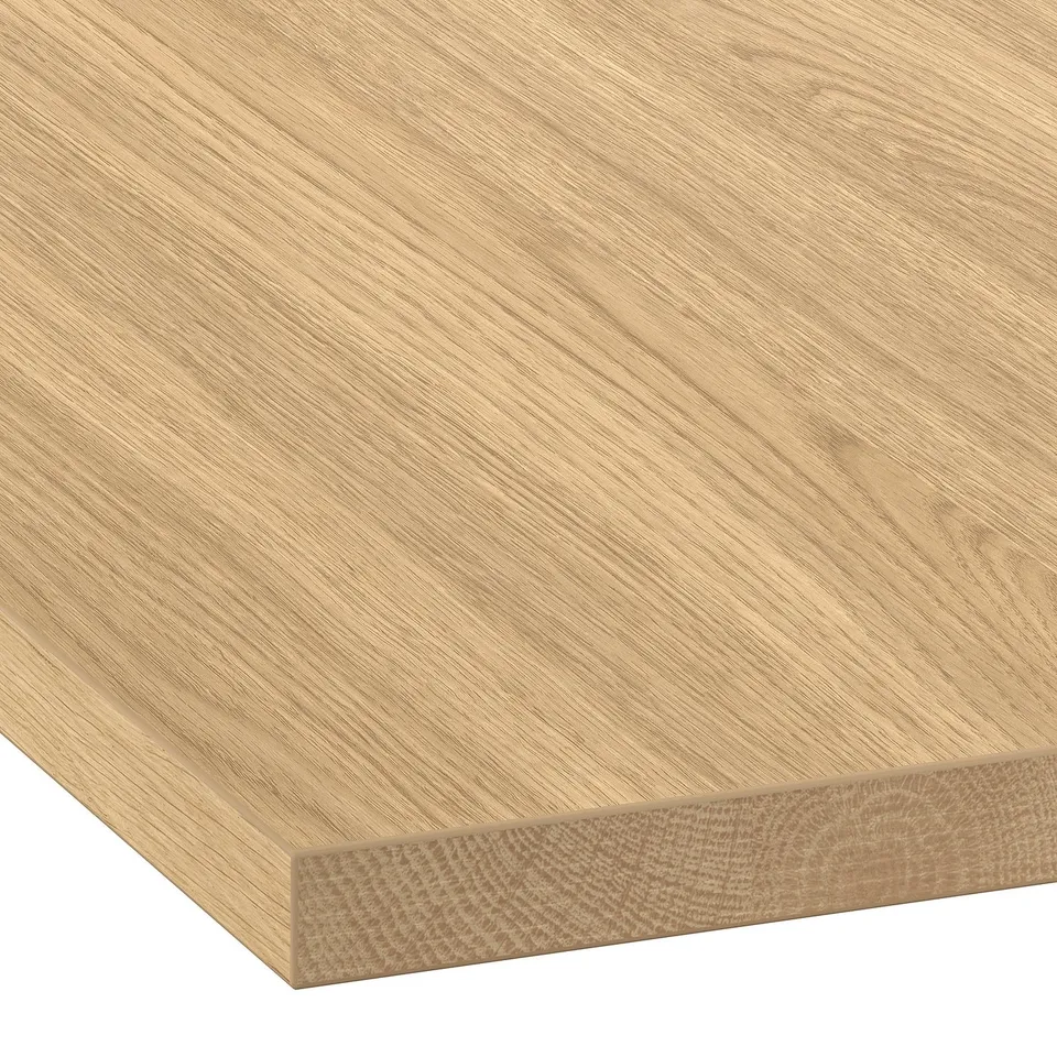 EKBACKEN Worktop, light oak effect/laminate, 246x2.8 cm