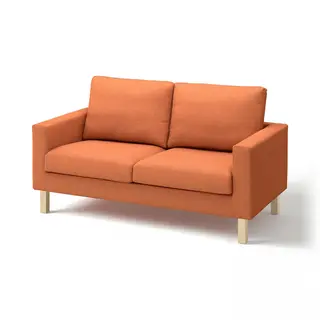 SALTSJÖBADEN cover for 2-seat sofa, Tonerud red-brown