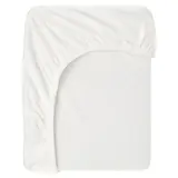 BARNDRÖM fitted sheet for junior bed, white, 70x160 cm