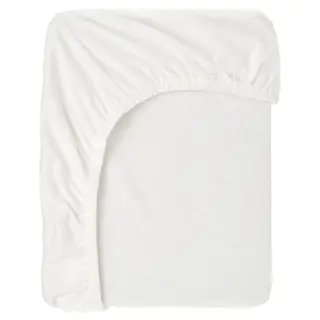 BARNDRÖM fitted sheet for junior bed, white, 70x160 cm