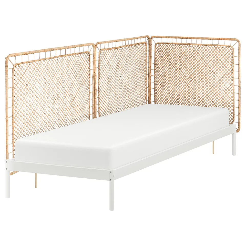 part: VEVELSTAD bed frame with 3 headboards