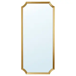 SVANSELE mirror, gold-colour, 73x158 cm