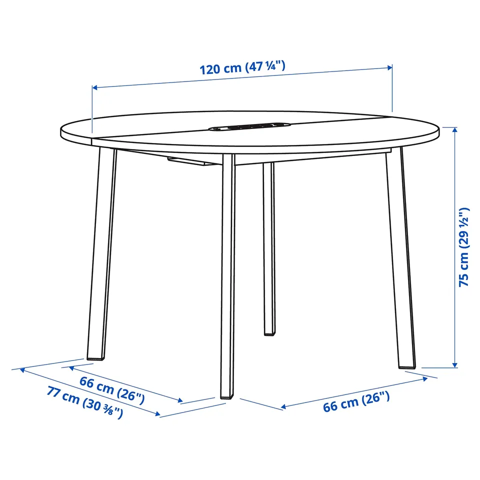 Illustration with measurements for the product: MITTZON.