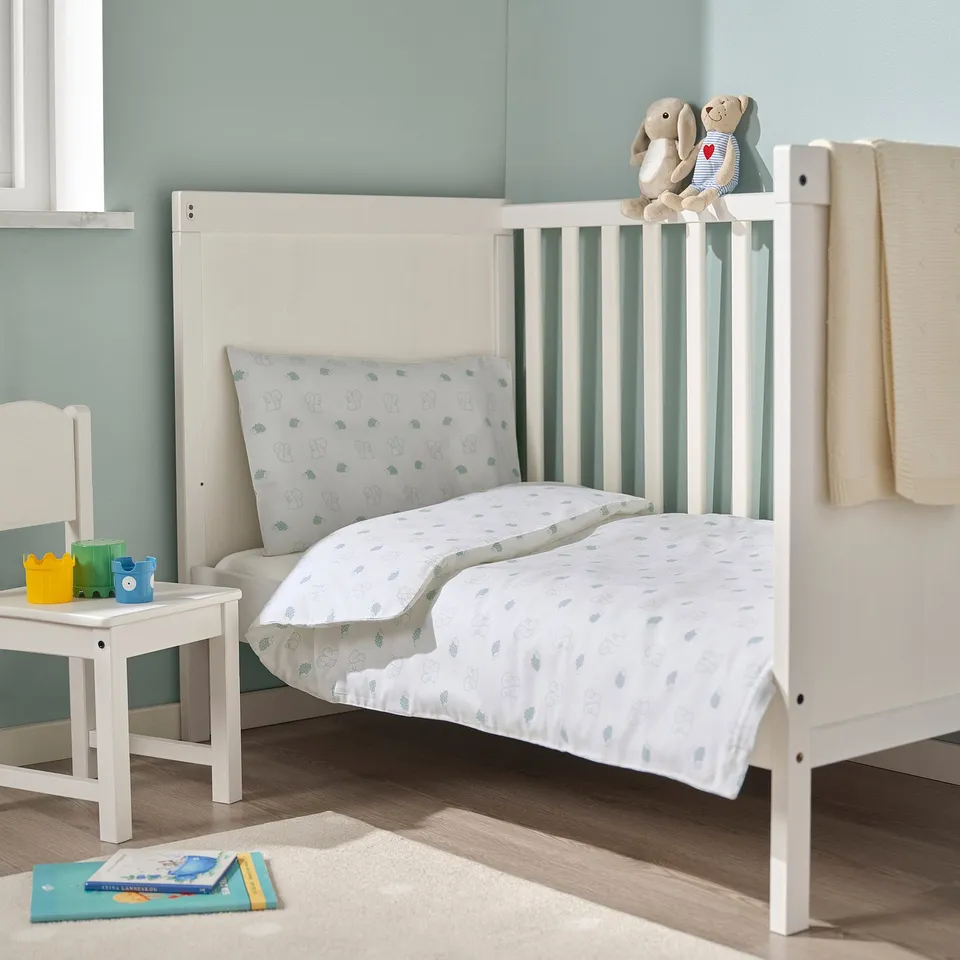 part: LEN duvet cover 1 pillowcase for cot