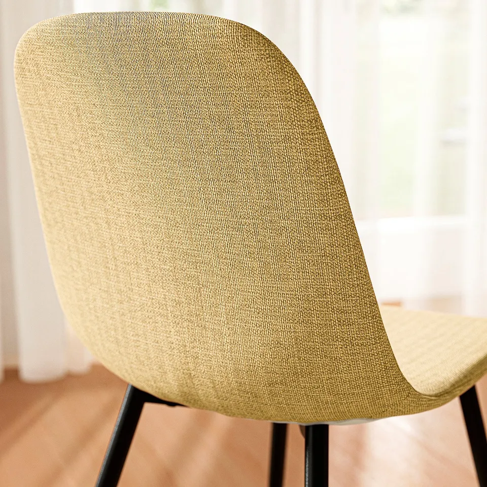 NORRMJÖLE / NORDMANSSKÄR Table and 4 chairs, marble effect black/Letafors yellow-beige, 105 cm