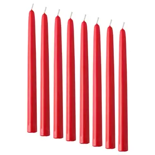 VINTERFINT unscented taper candle, red, Height 25 cm