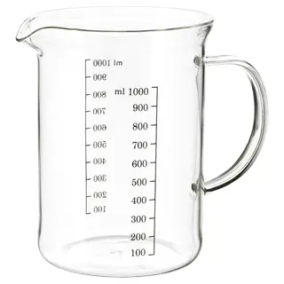 VARDAGEN measuring jug, glass, 1.0 l