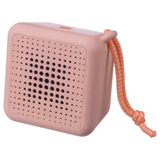 VAPPEBY portable bluetooth speaker, waterproof/pink, Height 8 x Length 6 x Width 8 cm