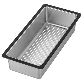 NORRSJÖN colander, stainless steel, Length 42 x Width 19 x Height 9 cm