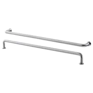 BAGGANÄS handle, stainless steel, 335 mm