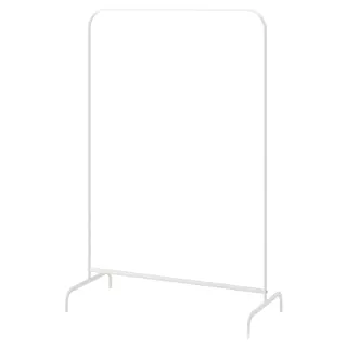 MULIG clothes rack, white, 99x152 cm