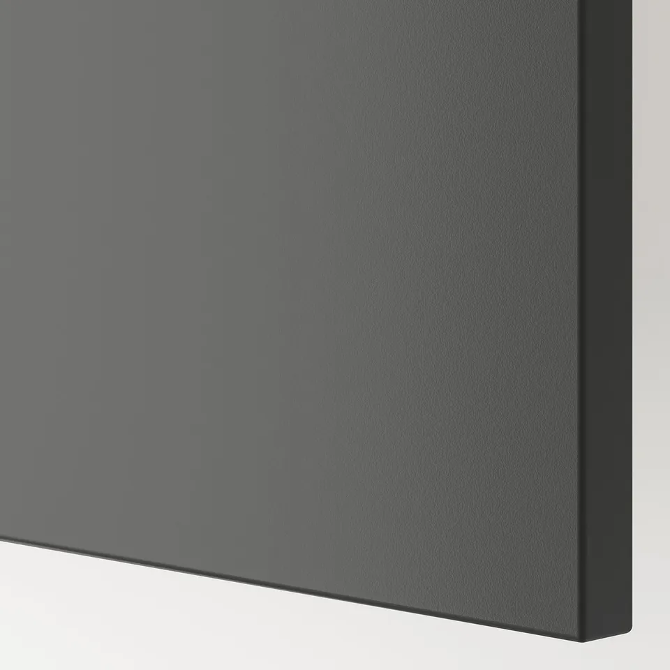 Close-up of smooth, sleek surface of modern storage unit.