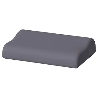 BRUKSVARA pillowcase for ergonomic pillow, dark grey, Length 33 x Width 50 cm