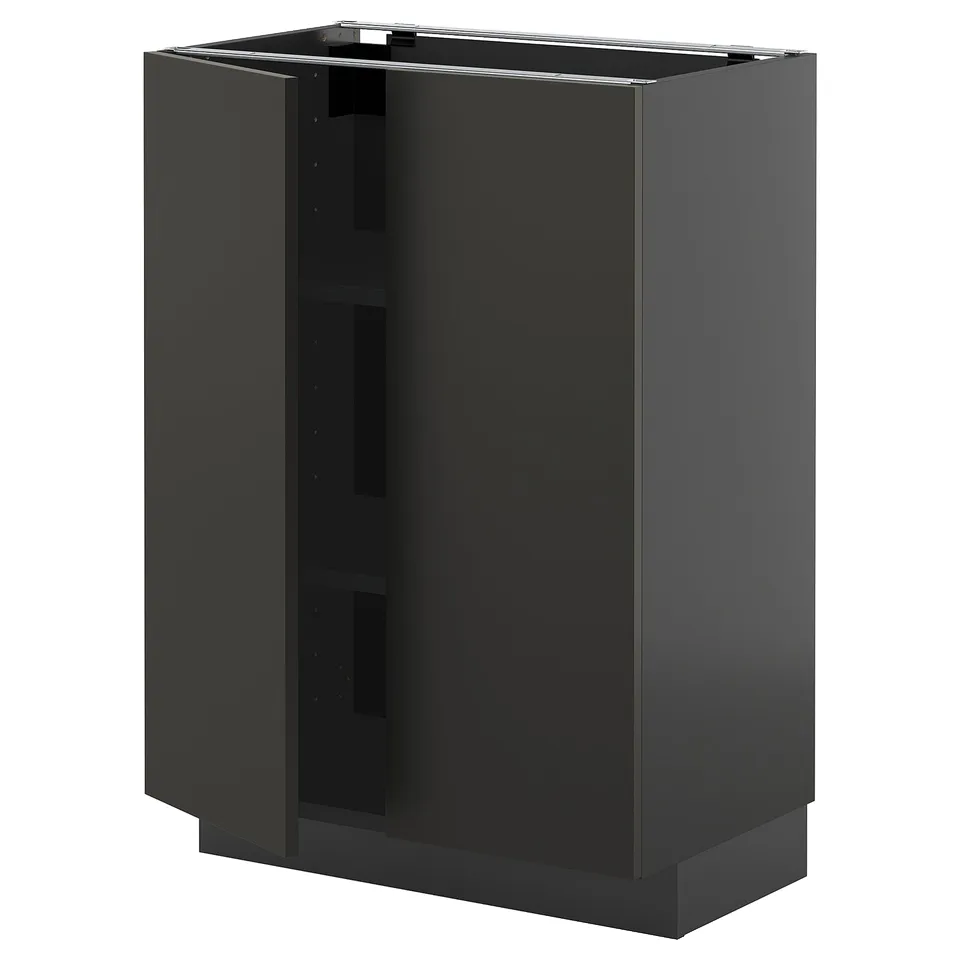 Black modern kitchen cabinet