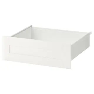 SANNIDAL drawer, white/white, 60x57x20 cm