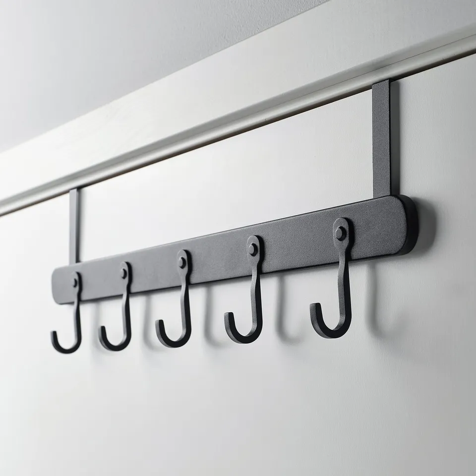 ÅRSJÖN Hanger for door/wall, black