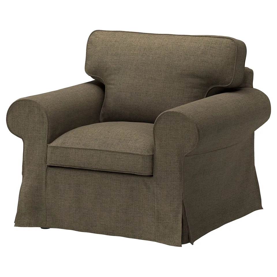 EKTORP Armchair, Kilanda grey-brown