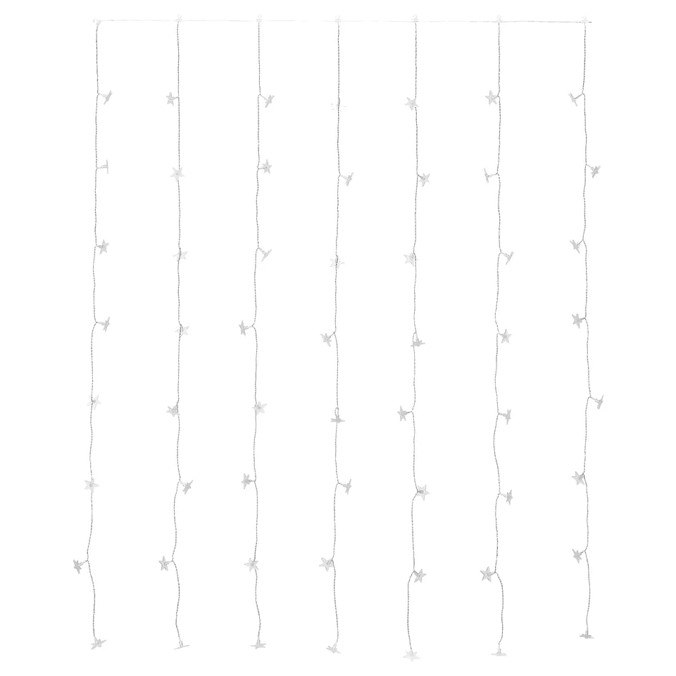STRÅLA LED lighting curtain, star