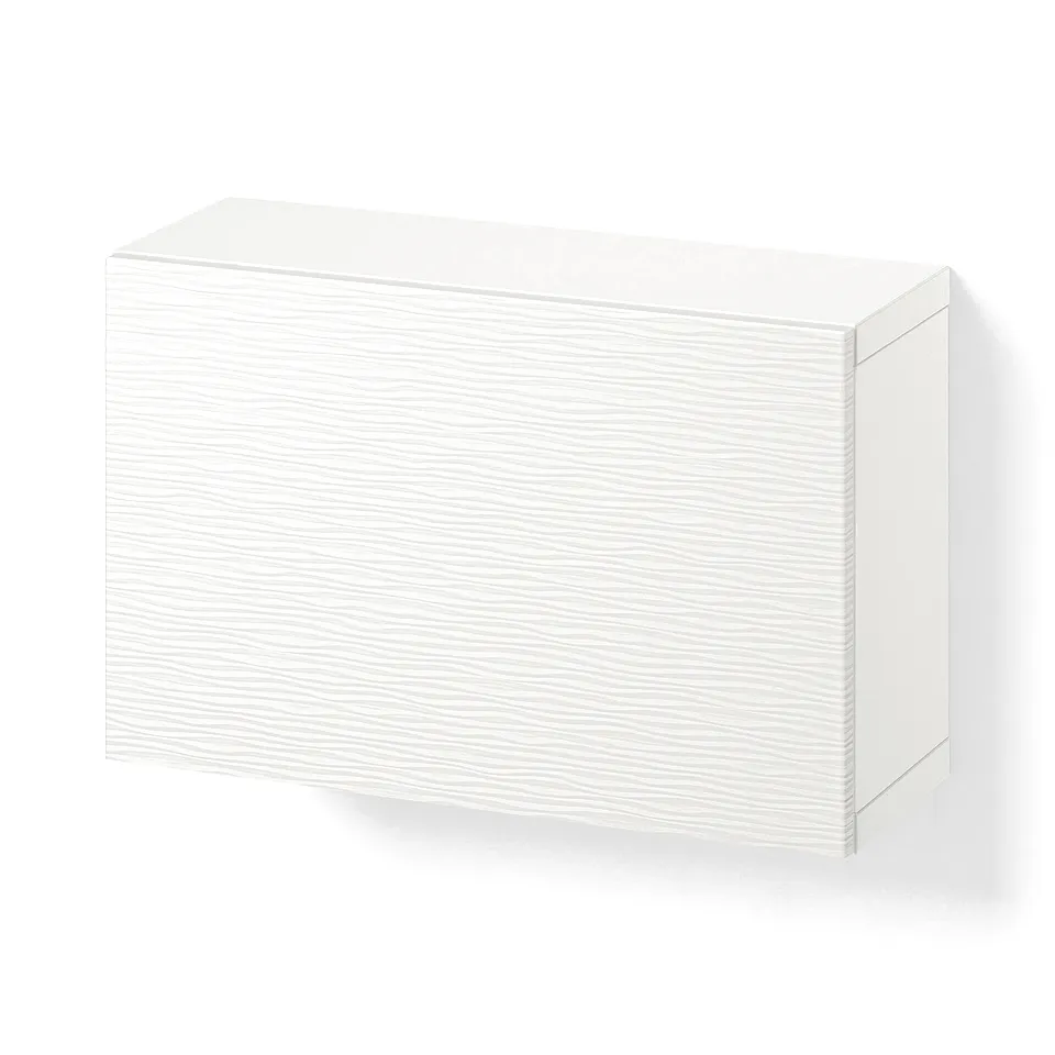 BESTÅ Wall-mounted cabinet combination, white/Laxviken white, 60x22x38 cm