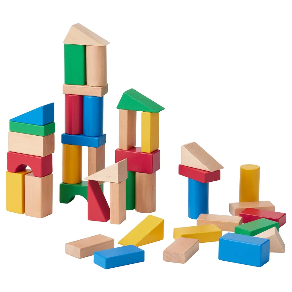 part: UNDERHÅLLA 40-piece wooden building block set