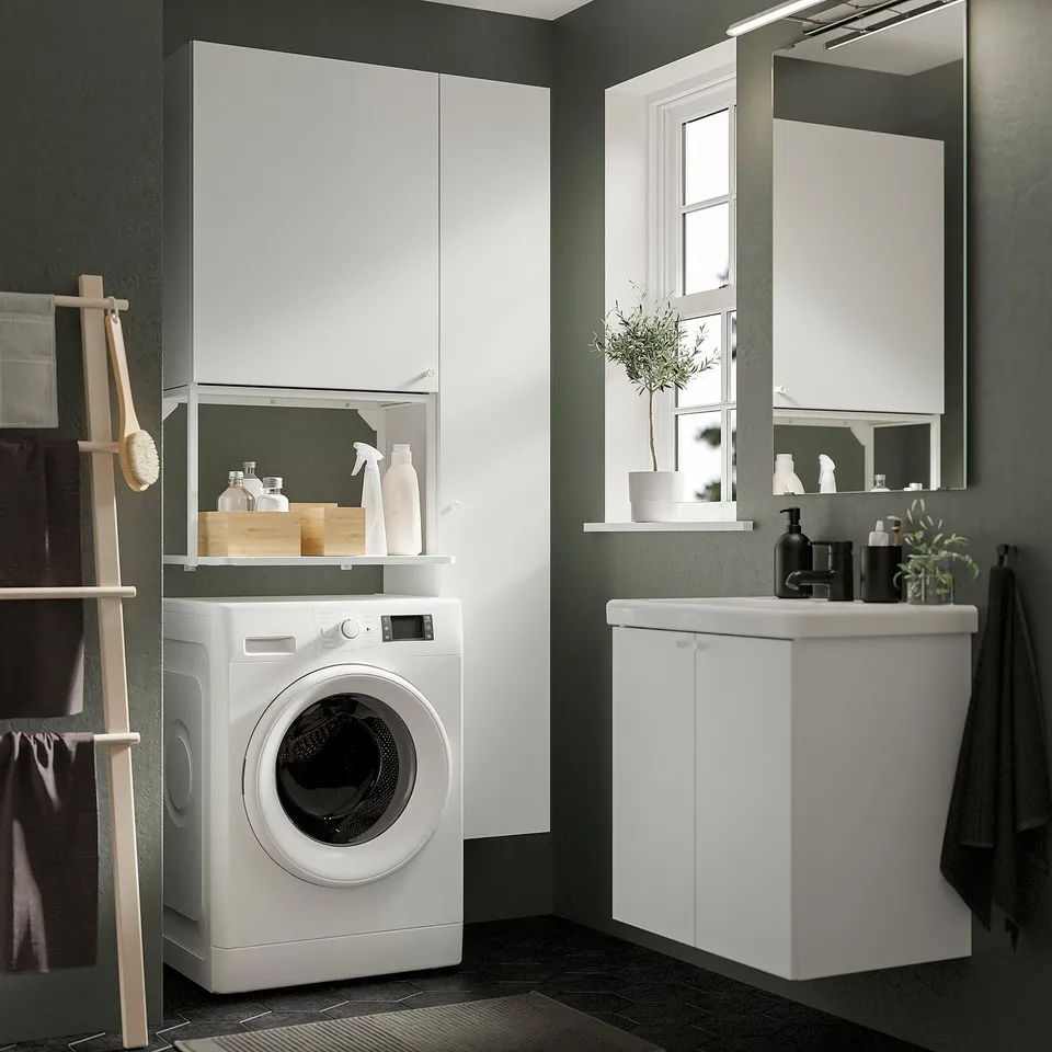 ENHET Storage combination, white, 60x45x115 cm