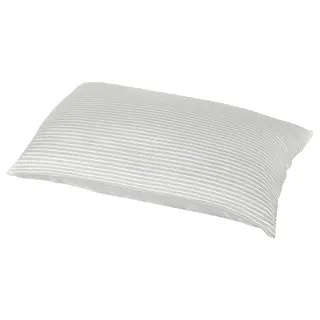 BRANDLILJA pillowcase, grey/stripe, Length 50 x Width 80 cm