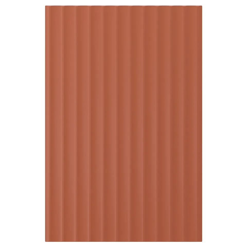 TERRSJÖ Door, red-brown wave pattern, 40x60 cm
