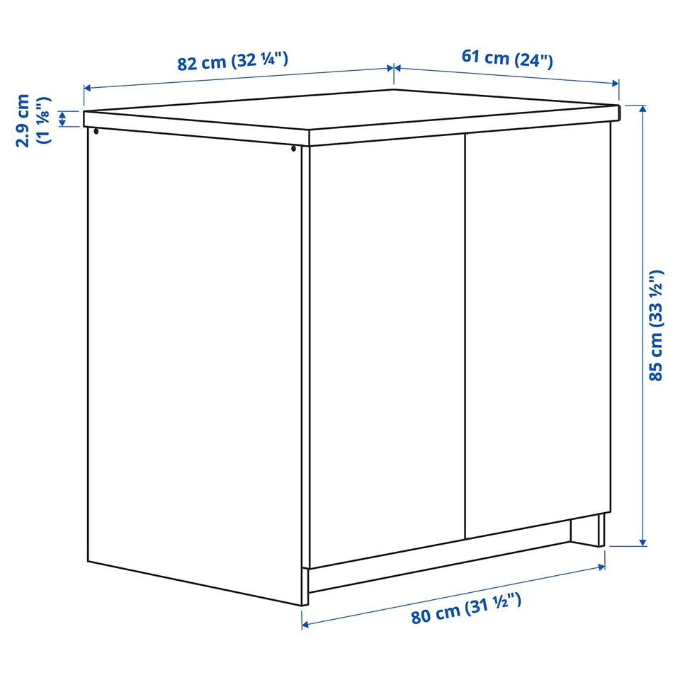 part: KNOXHULT base cabinet with doors