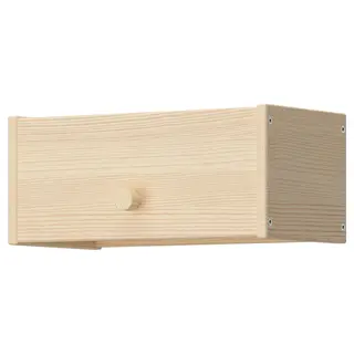 RAGGBERG coat rack with shelf, pine, 40x21x17 cm